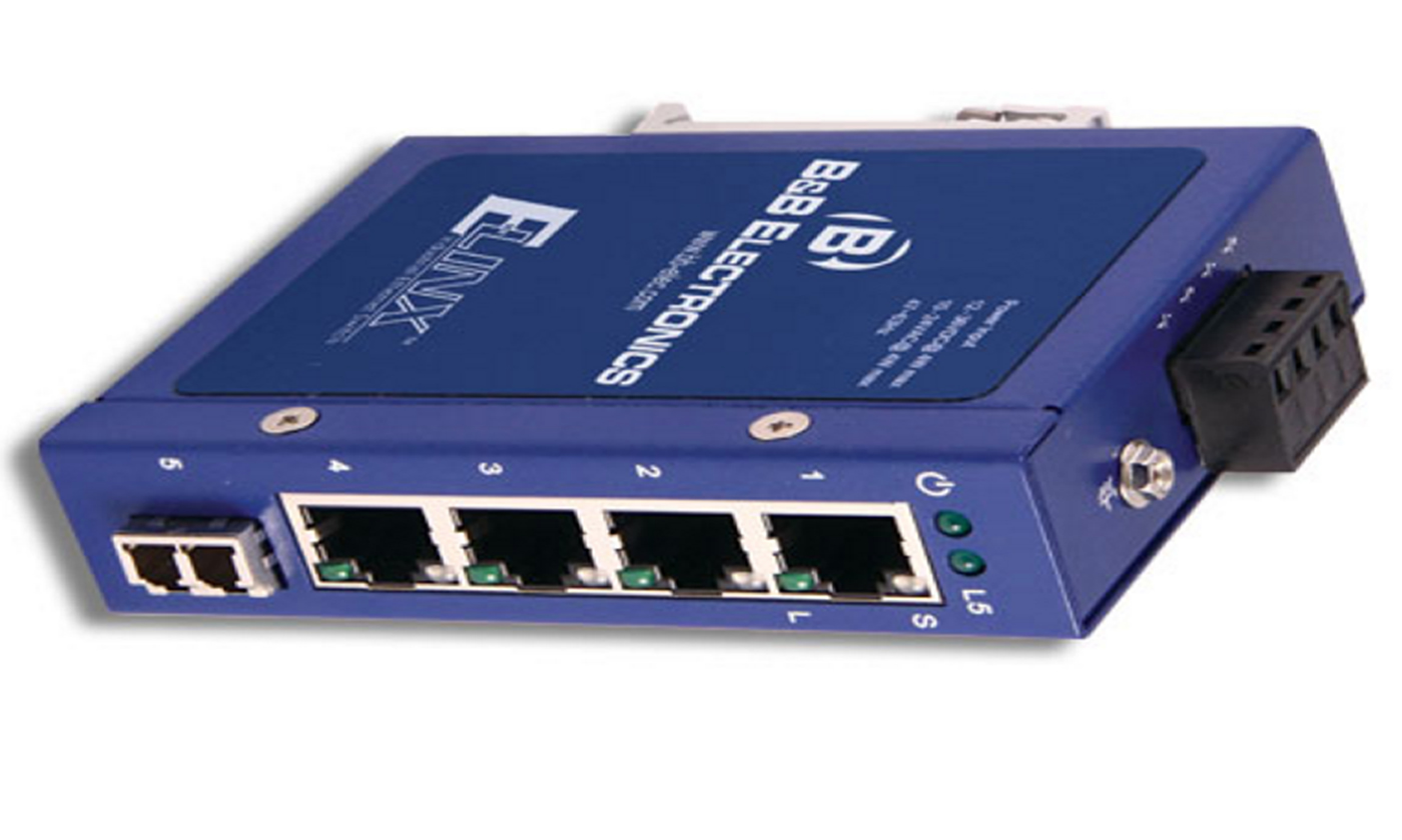 SWITCH ETHERNET NO ADMINISTRABLE SERIE ELINX ESW100 DIN RAIL NO. DE PARTE: ESW105-ML
