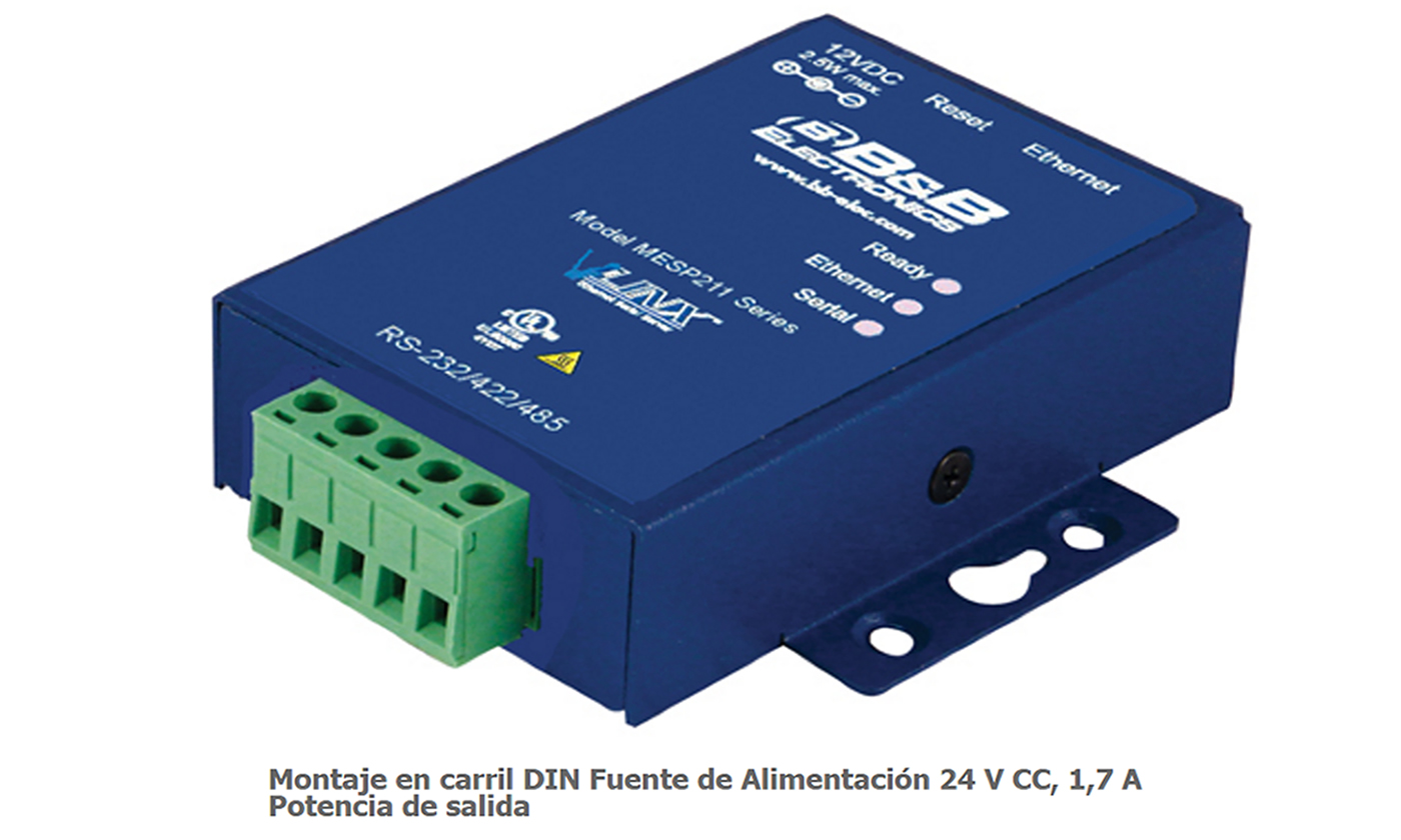 CONVERTIDOR GATEWAY MODBUS INDUSTRIAL NO. DE PARTE MESP211T